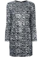 Saint Laurent Sequin Embellished Shift Dress - Black