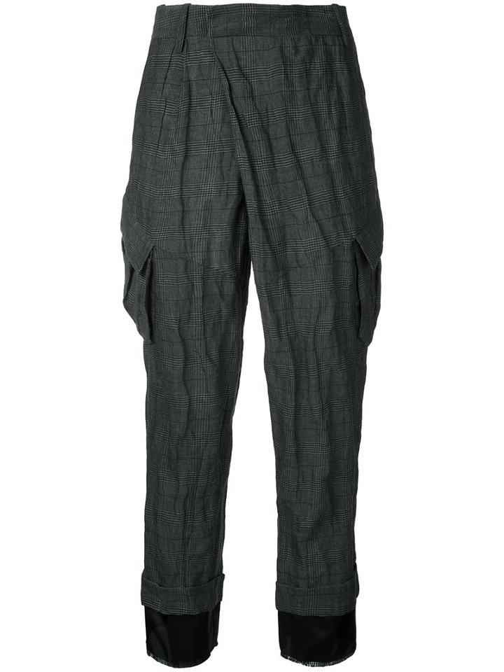 A.f.vandevorst - Pocket Cropped Trousers - Women - Cotton/polyester/metal (other) - 36, Black, Cotton/polyester/metal (other)