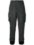 A.f.vandevorst - Pocket Cropped Trousers - Women - Cotton/polyester/metal (other) - 36, Black, Cotton/polyester/metal (other)