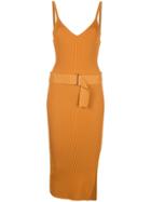 Nicholas Asymmetric Midi Dress - Brown