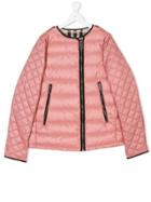 Burberry Kids Diamond Quilt Padded Jacket - Pink & Purple