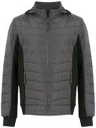 Track & Field Panelled Padded Jacket - Grey
