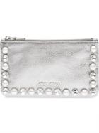 Miu Miu Madras Envelope Pouch - Metallic