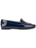 Tod's Double T Fringed Loafers - Blue