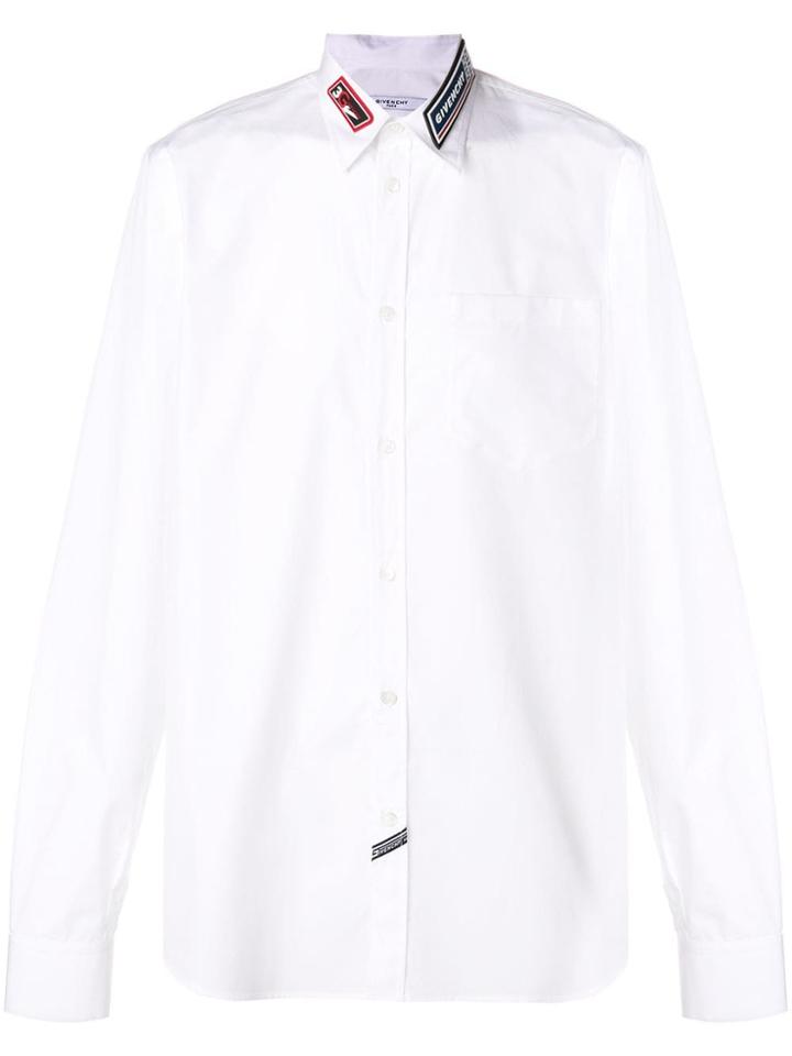 Givenchy Collar Patches Shirt - White