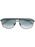 Gucci Eyewear Square Aviator Sunglasses - Black