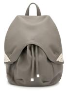 Valas Embossed Logo Backpack - Grey