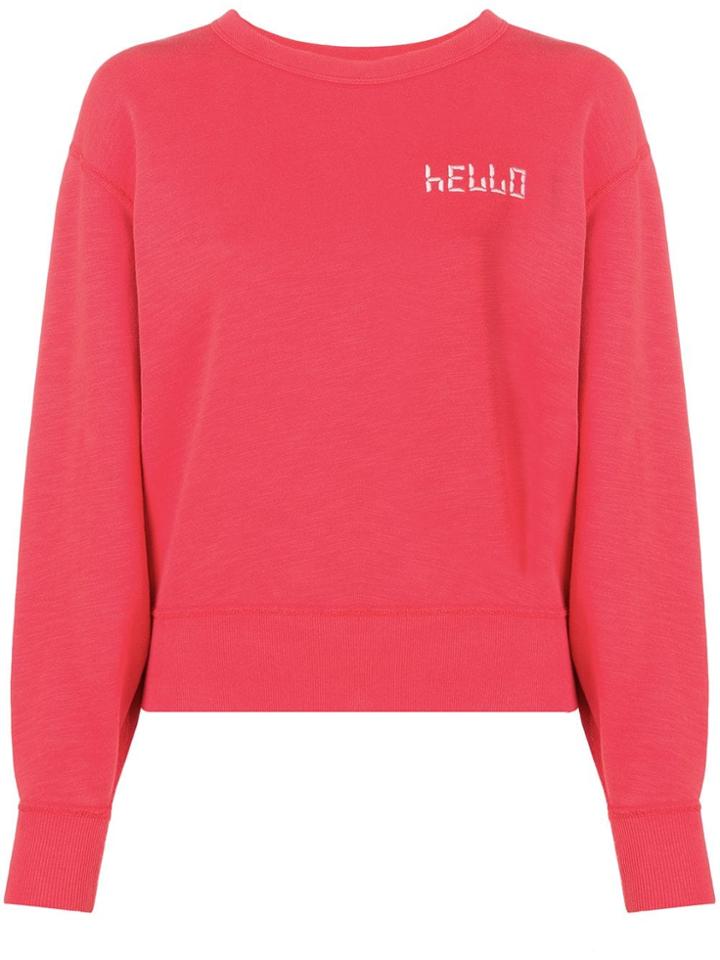 Rag & Bone Hello Sweatshirt - Red