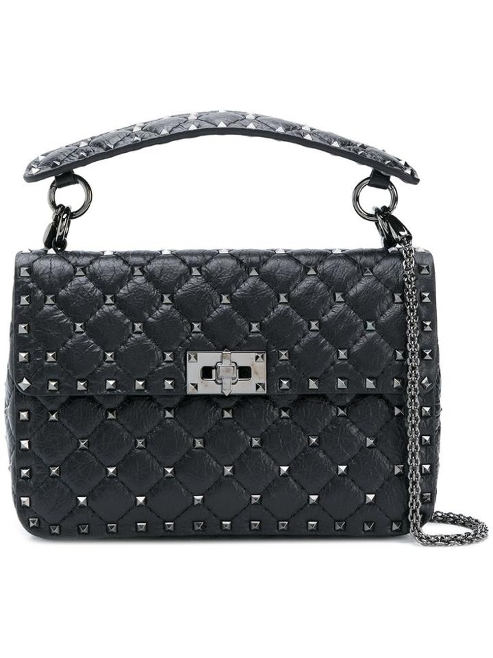 Valentino Valentino Garavani Rockstud Spike Tote Bag - Black