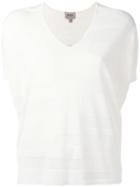 Armani Collezioni Stylised Knitted Top - White