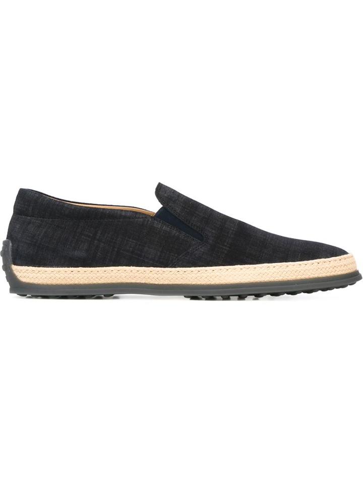Tod's Linen Effect Espadrilles