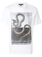 Roberto Cavalli Snake Print T-shirt - White