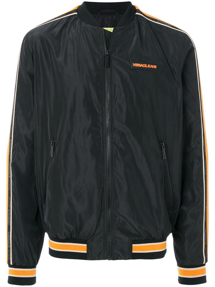 Versace Jeans Zipped Design Jacket - Black