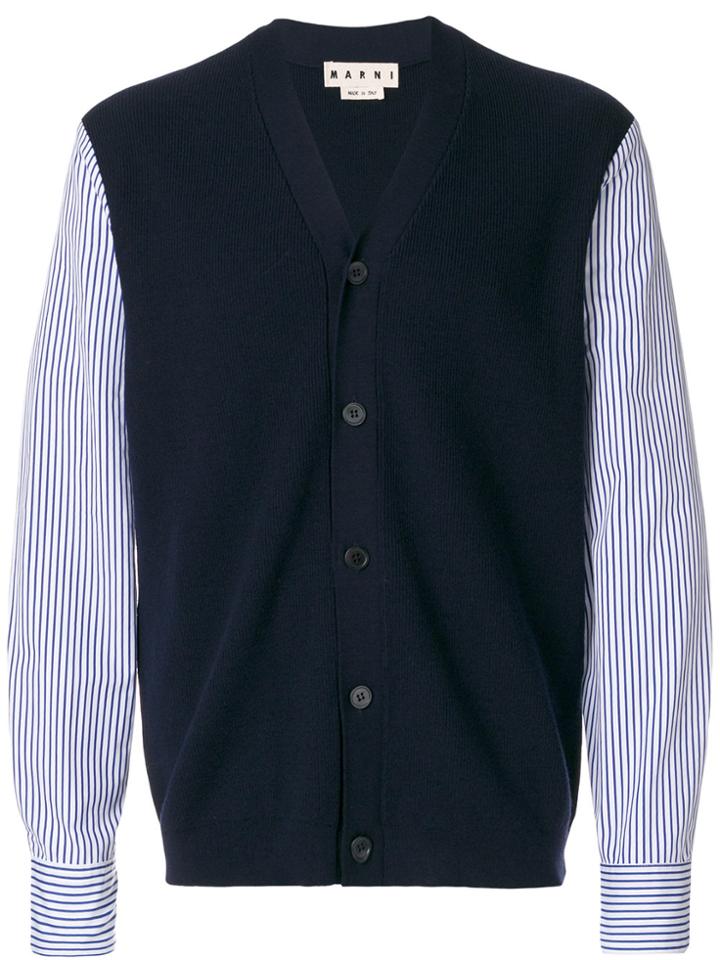 Marni Shirt Sleeve Cardigan - Blue
