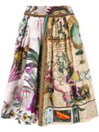Etro Butterflies Print A-line Skirt, Women's, Size: 40, Cotton