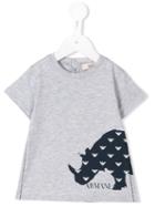Armani Junior - Printed T-shirt - Kids - Cotton - 24 Mth, Grey