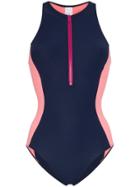 Flagpole Stella Zip Up Swimsuit - Blue