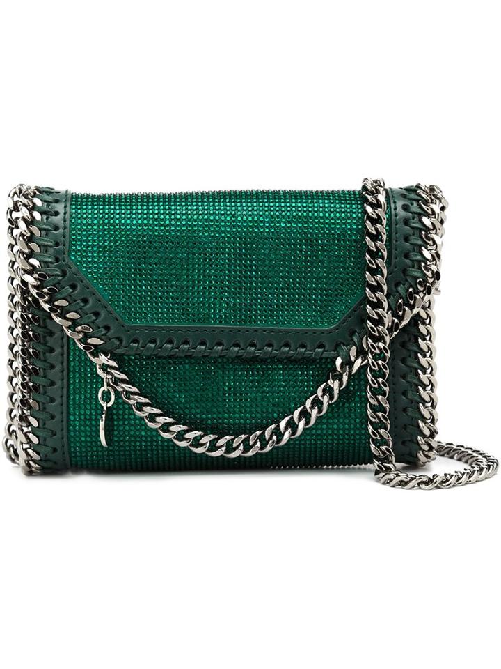 Stella Mccartney 'tiny Fold Over' Crossbody Bag, Women's, Green
