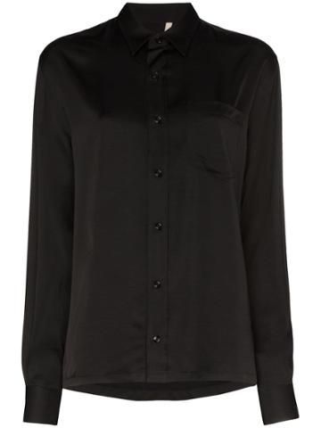 Sunflower Type Buttoned Shirt - Black