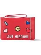 Love Moschino Love Pixel Clutch Bag - Red