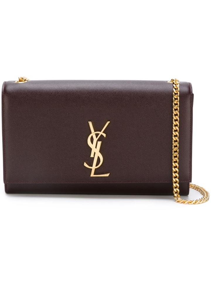 Saint Laurent 'classic Monogram' Shoulder Bag, Women's, Brown