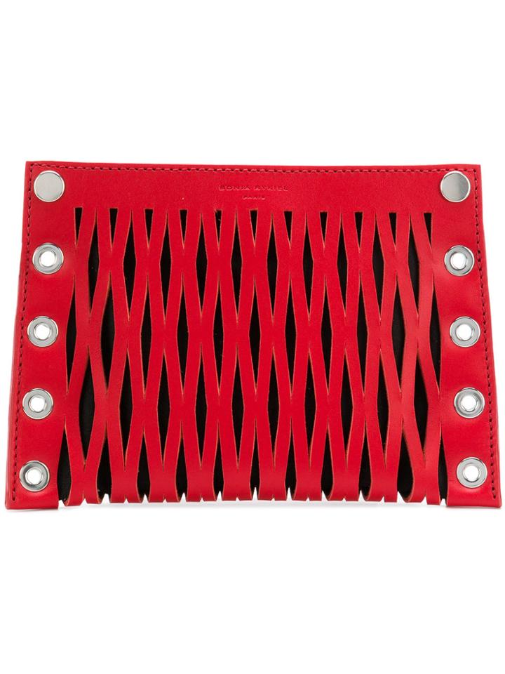 Sonia Rykiel Le Baltard Flat Pouch - Red