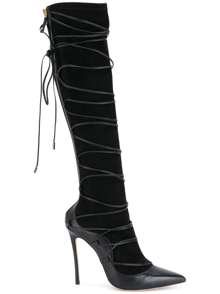 Dsquared2 Knee High Riri Boots - Black
