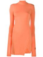 Heron Preston Roll Neck Jersey Dress - Orange