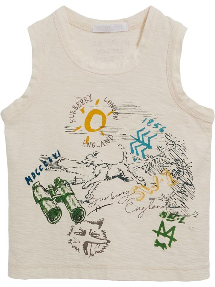 Burberry Kids Jersey Vest - White