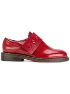 Marni Tab Buckle Loafers - Red