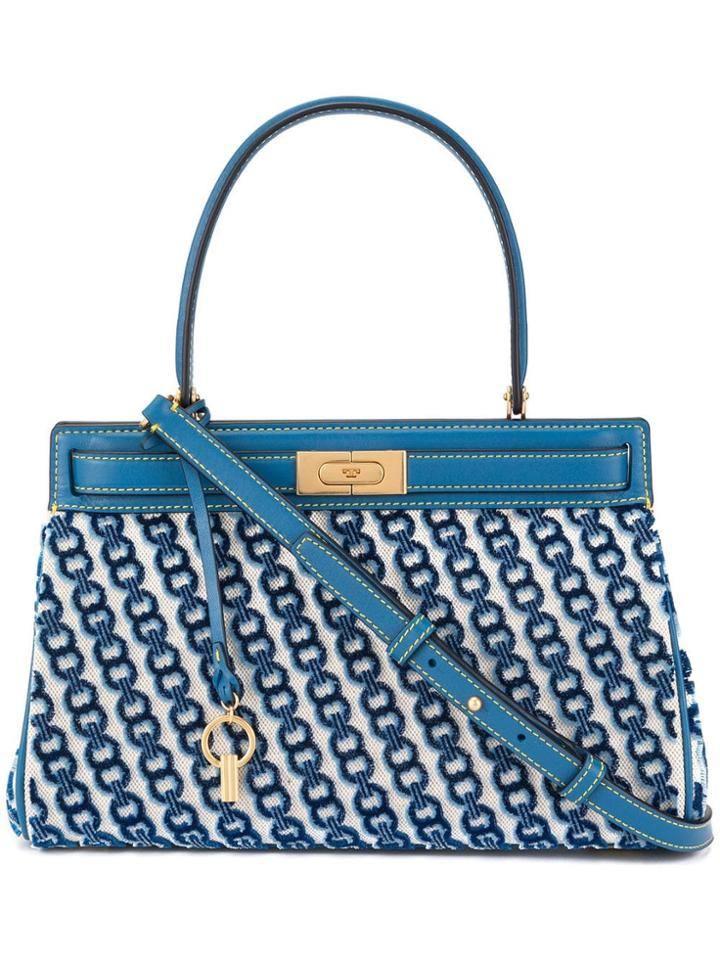 Tory Burch Lee Radziwill Small Satchel - Blue