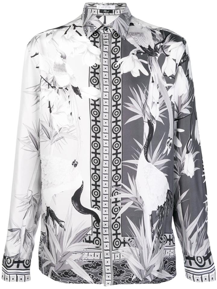 Versace Collection Print Shirt - Grey