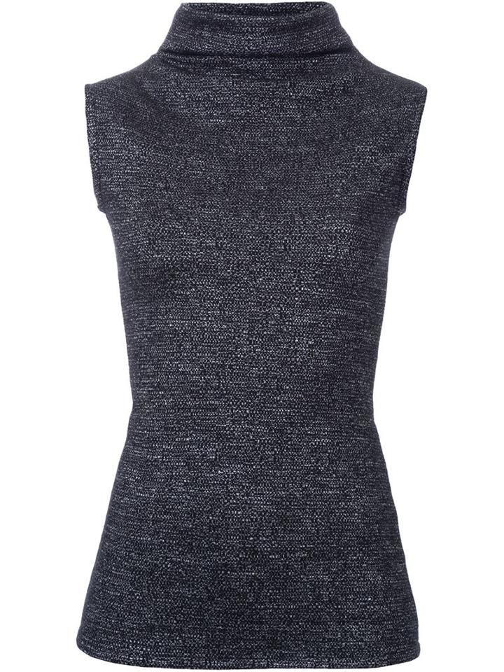 Strateas Carlucci Cowl Neck Tank Top, Women's, Size: Xs, Grey, Polyester/wool