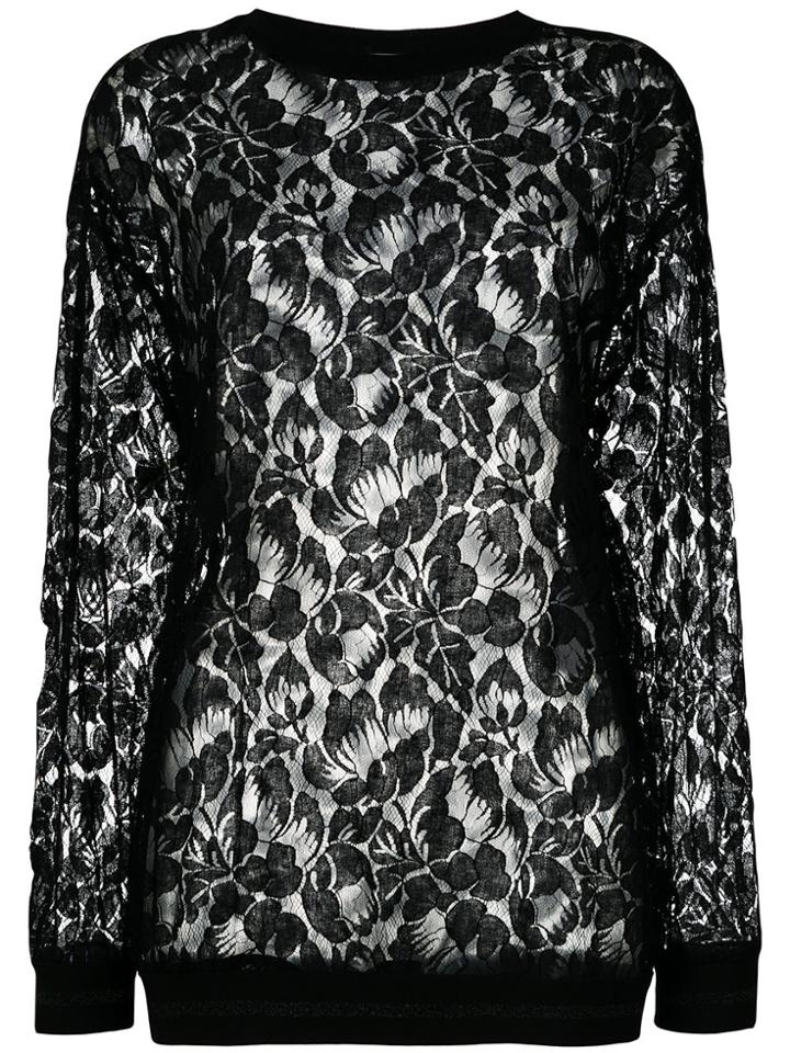 Stella Mccartney Lace Ines Top - Black