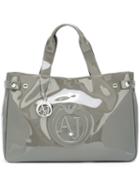 Armani Jeans Logo Embossed Large Tote