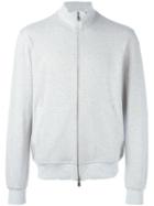 Brunello Cucinelli Zipped Cardigan, Men's, Size: Medium, Grey, Cotton/polyamide