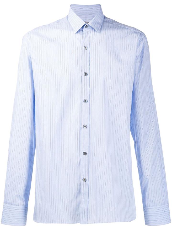 Lanvin Striped Fitted Shirt - Blue