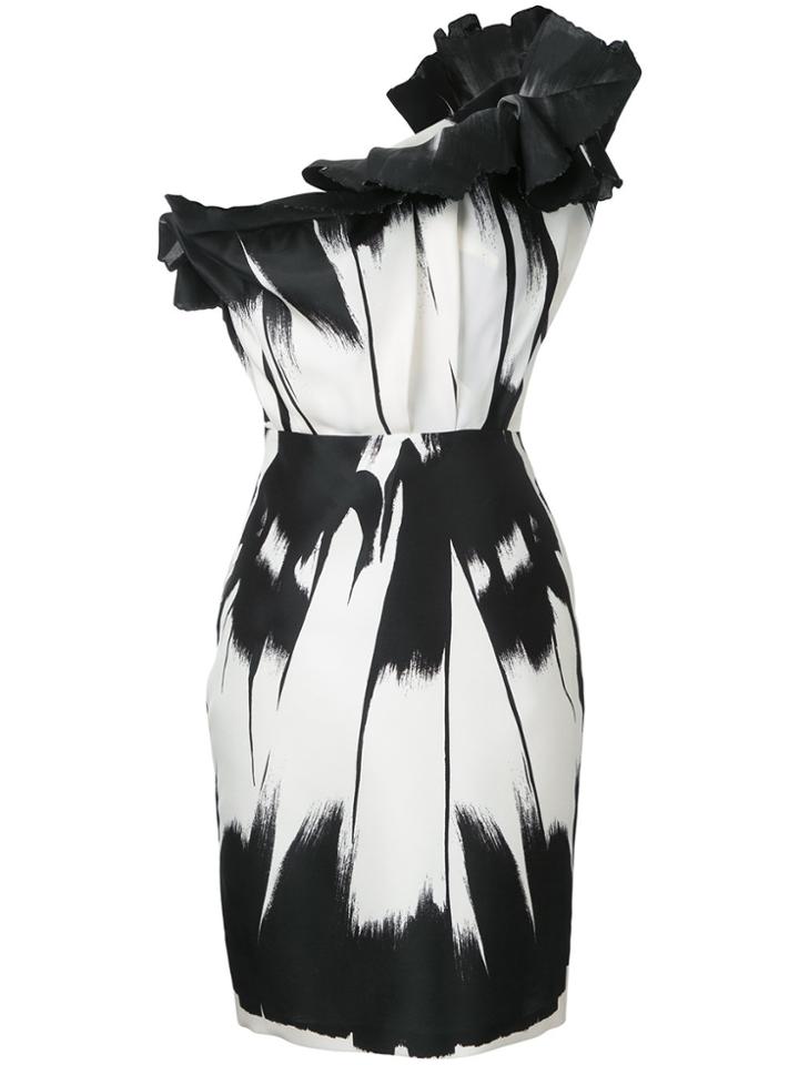 Isabel Sanchis Blurred Print Dress - Black