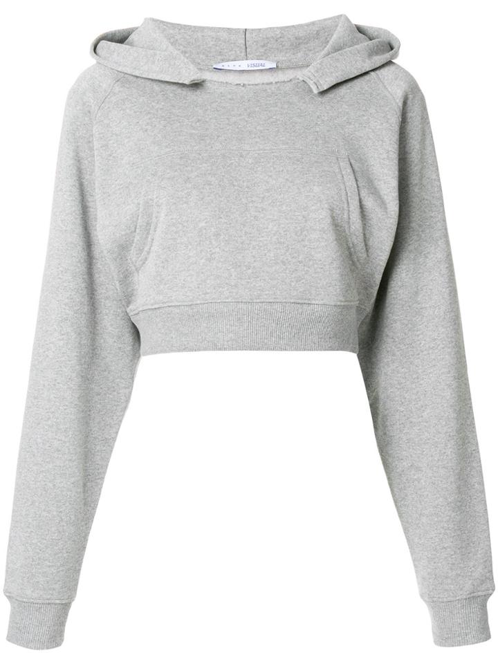 Alyx Cropped Hoodie - Grey