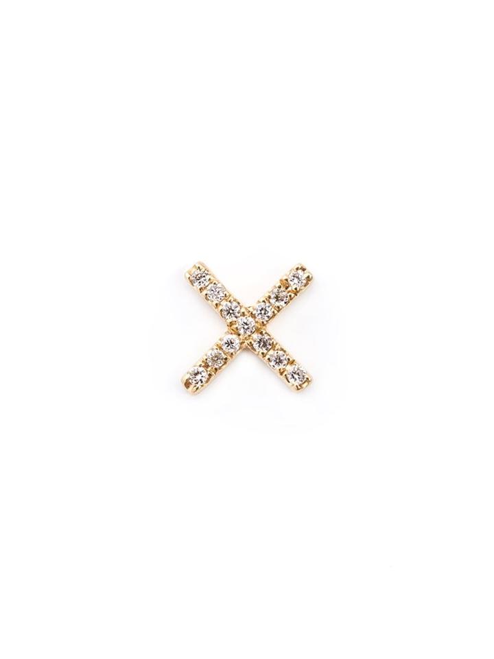 Loquet Send A Kiss Charm, Women's, Metallic, Gold/diamond