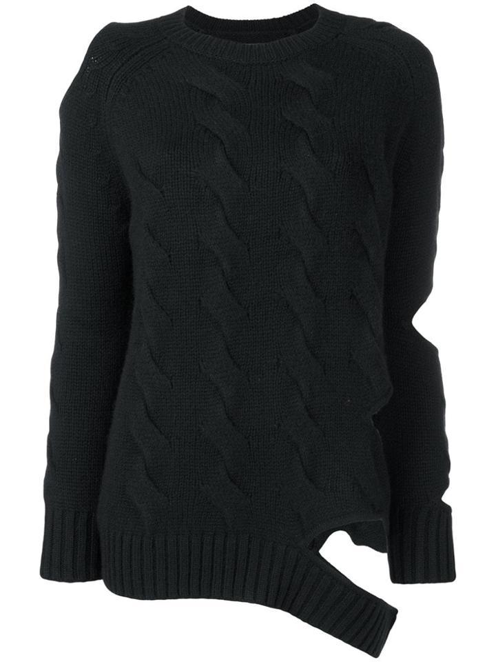 Zoe Jordan Cut-out Detail Jumper - Black