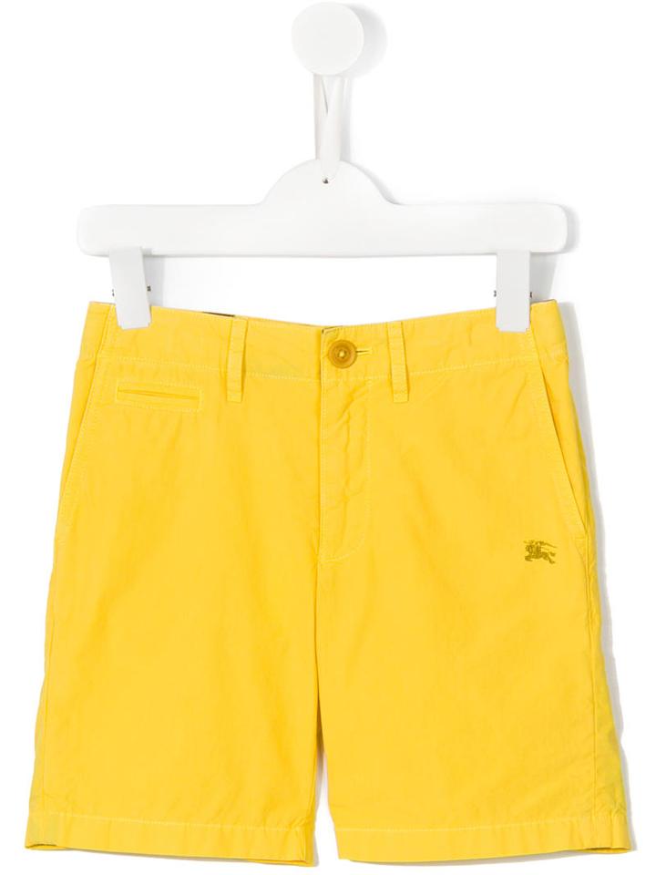 Burberry Kids Classic Chino Shorts, Boy's, Size: 6 Yrs, Yellow/orange