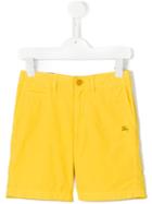 Burberry Kids Classic Chino Shorts, Boy's, Size: 6 Yrs, Yellow/orange