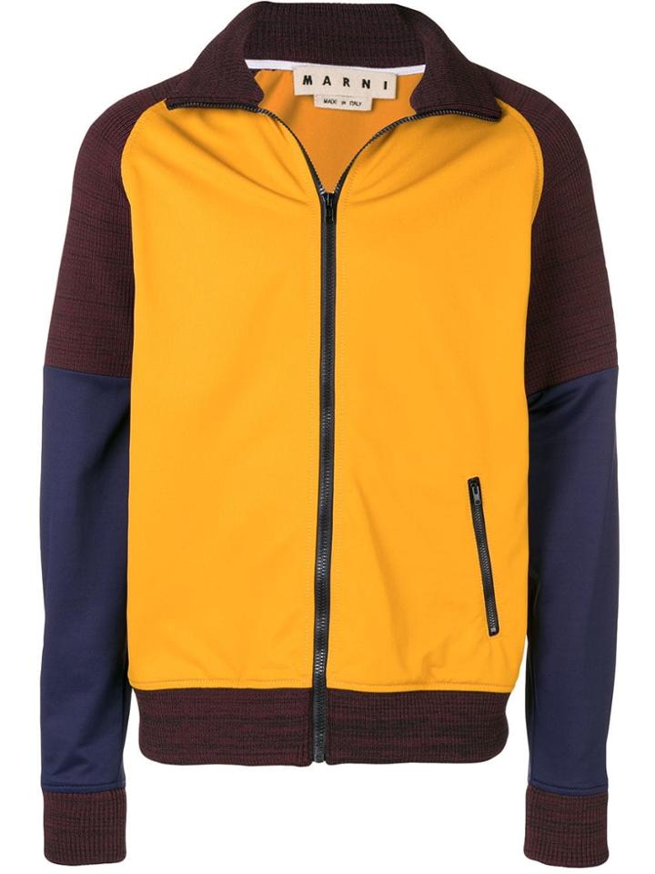 Marni Sports Knit Jacket - Yellow