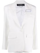 Filles A Papa Rubik Single-breasted Blazer - White