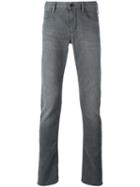 Armani Jeans - Washed Skinny Jeans - Men - Cotton/polyester/spandex/elastane - 33, Grey, Cotton/polyester/spandex/elastane