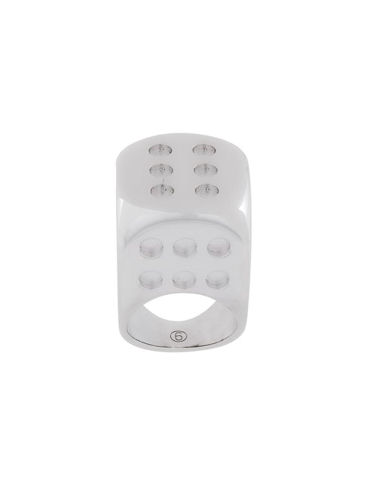 Mm6 Maison Margiela Dice Ring - Metallic