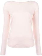 Polo Ralph Lauren Cashmere Crew Neck Jumper - Pink & Purple