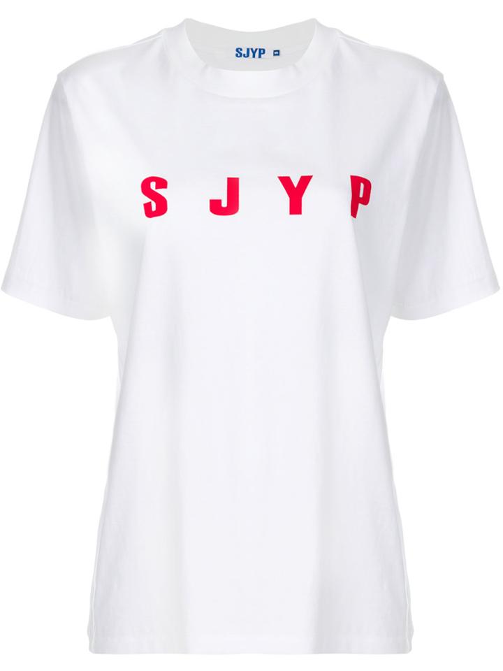 Sjyp Logo Print T-shirt - White