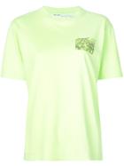 Off-white Woman Floral T-shirt - Green